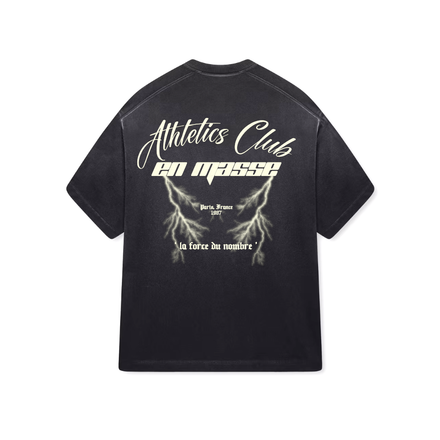 En Masse Athletics Club 'Vintage' T Shirt Black