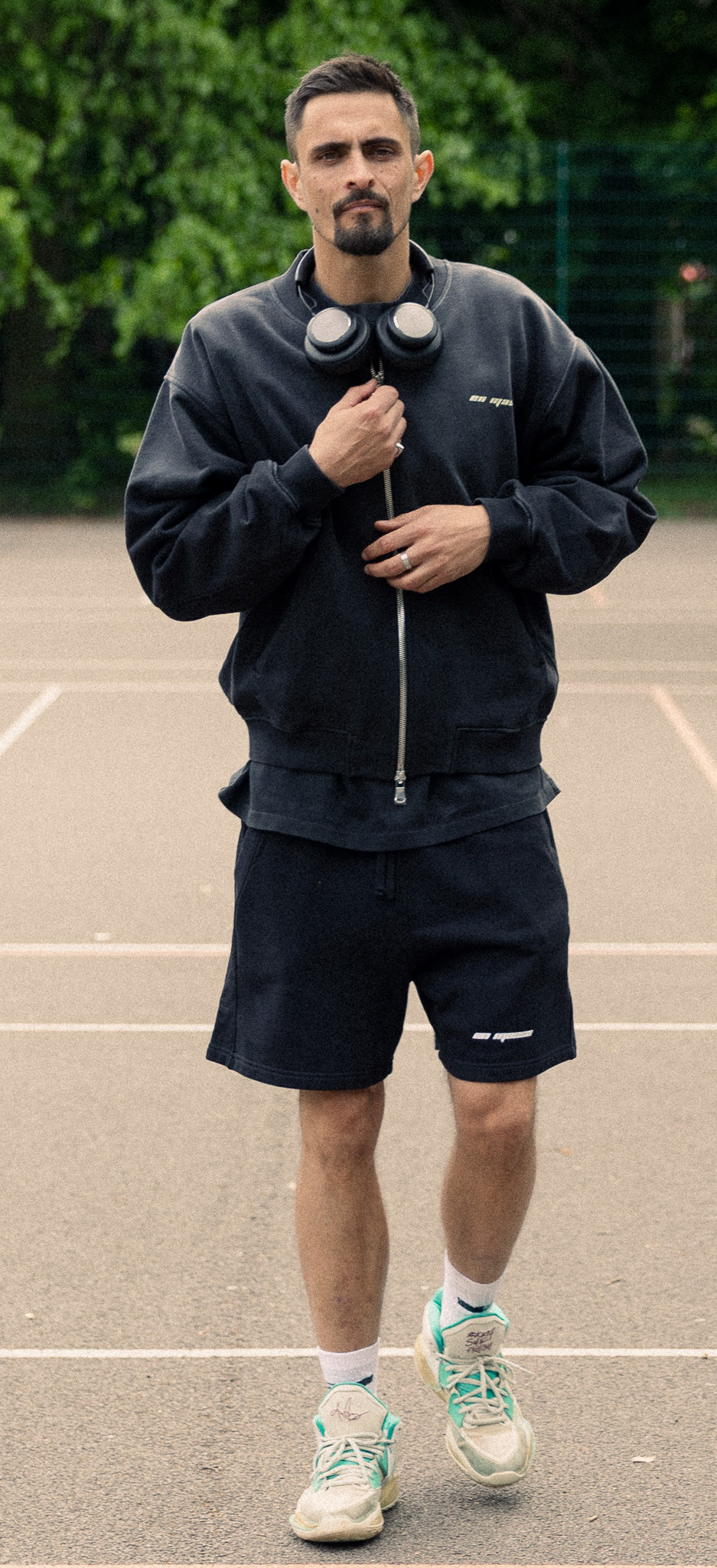 En Masse Logo Shorts Black