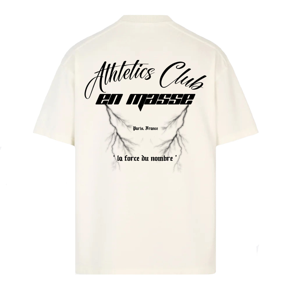 En Masse 'Athletics Club' T Shirt Cream