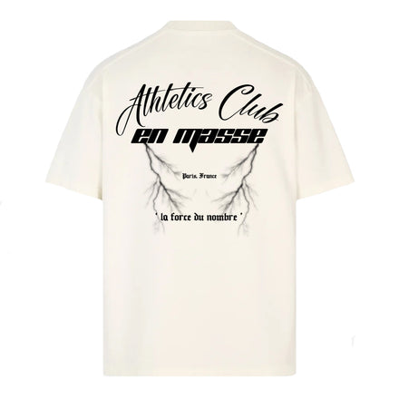 En Masse 'Athletics Club' T Shirt Cream