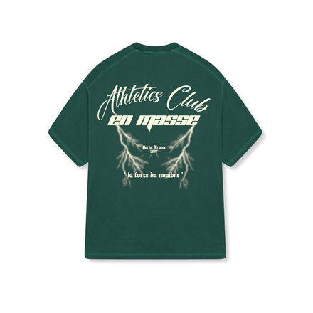 En Masse Athletics Club 'Vintage' T Shirt Green