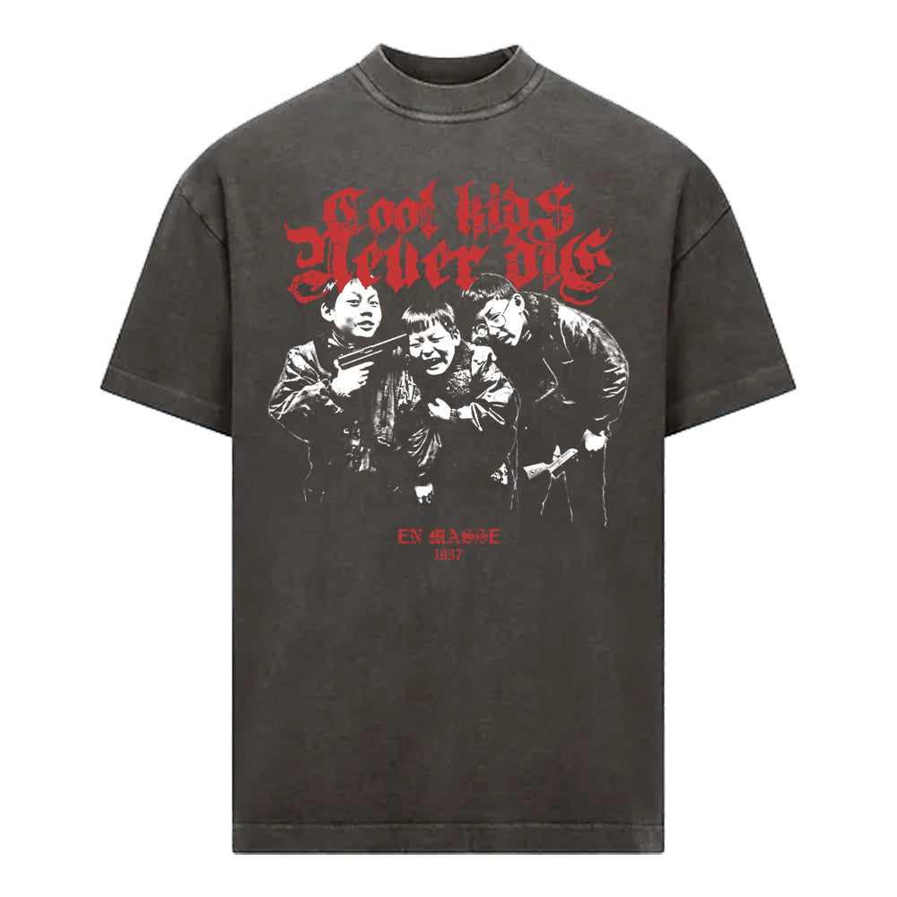 En Masse 'Cool Kids Never Die' T shirt Grey