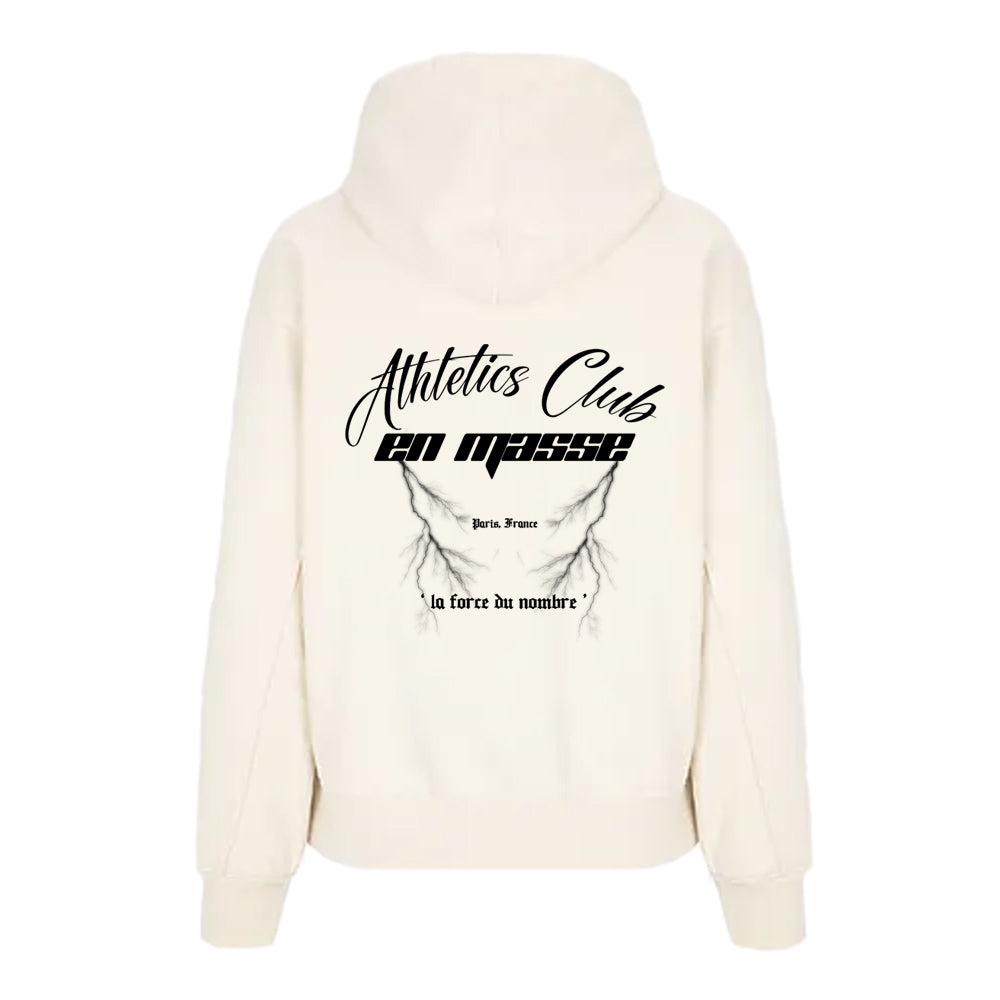 En Masse 'Athletics Club' Hoodie Cream