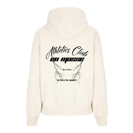 En Masse 'Athletics Club' Hoodie Cream