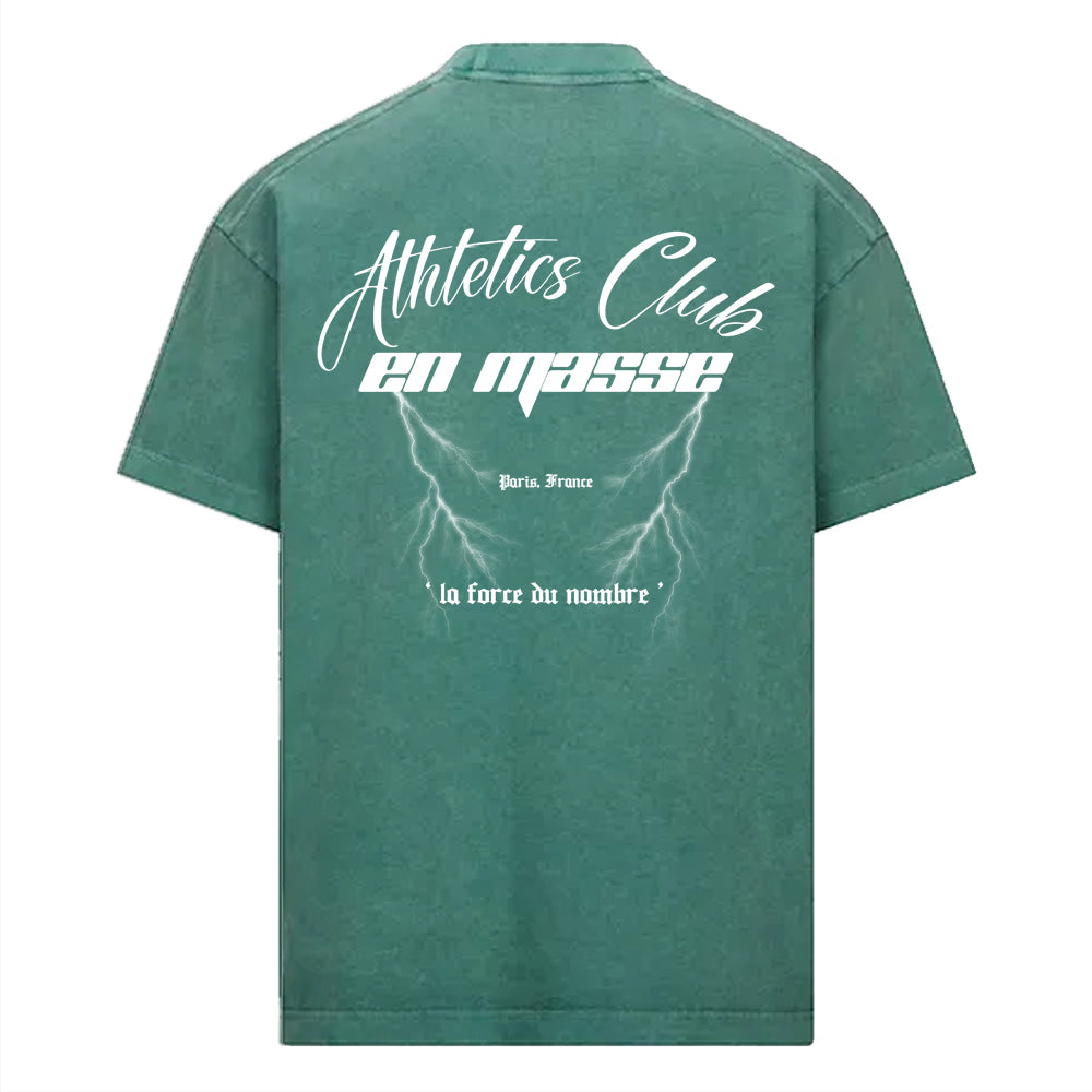 En Masse Athletics Club 'Vintage' T Shirt Green