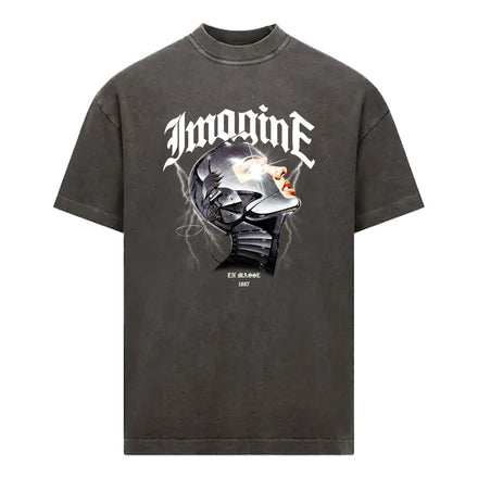 En Masse 'Imagine' T Shirt Charcoal