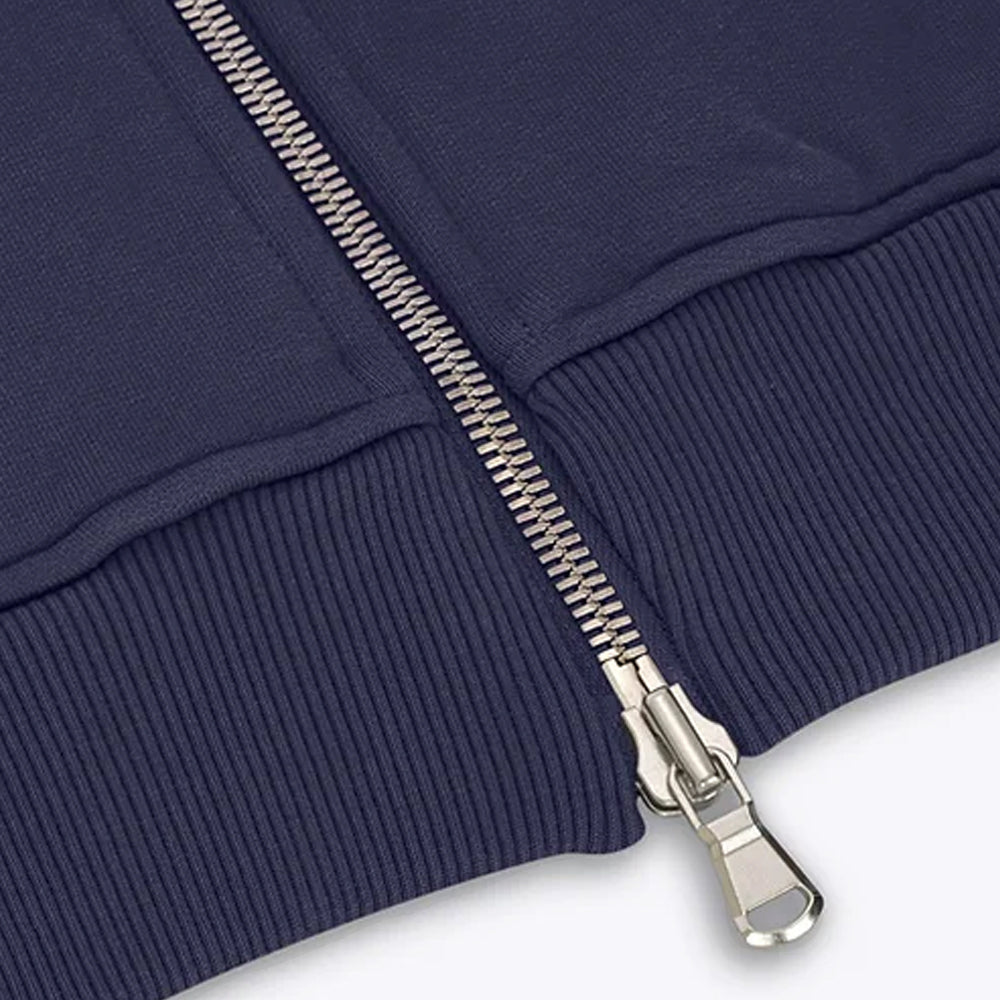 En Masse 'Athletics Club' Zip Hoodie Navy